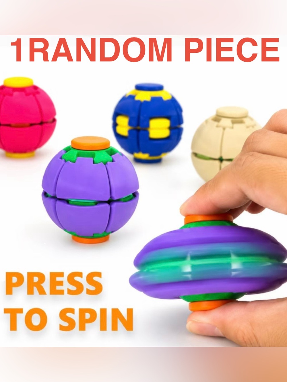 NWT Mec-Spin Kinetic System Transforming Fidget Toy | Ball to Spinner (1 Random)